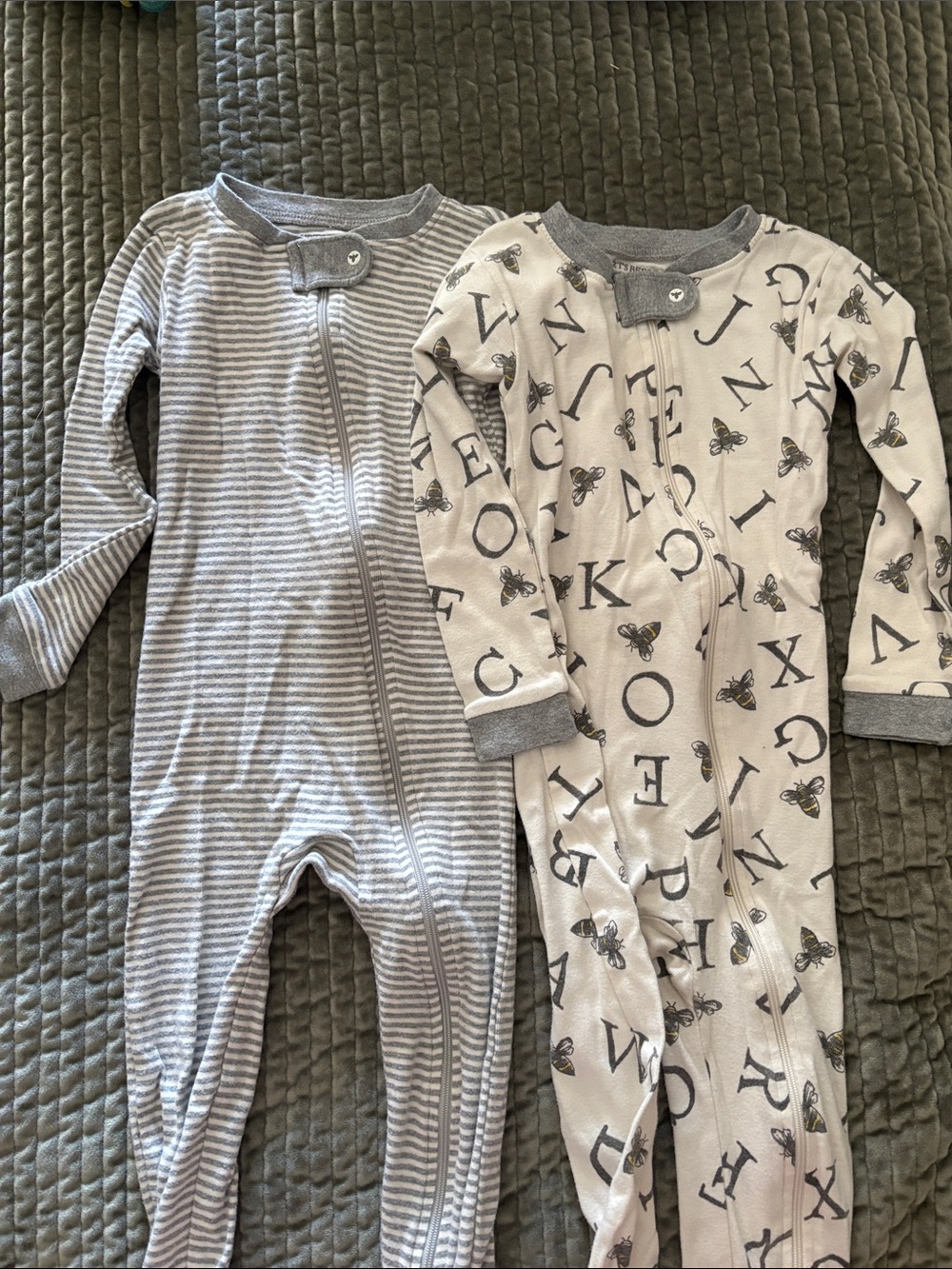 Burt’s Bees Baby footie sleepers , set of 2